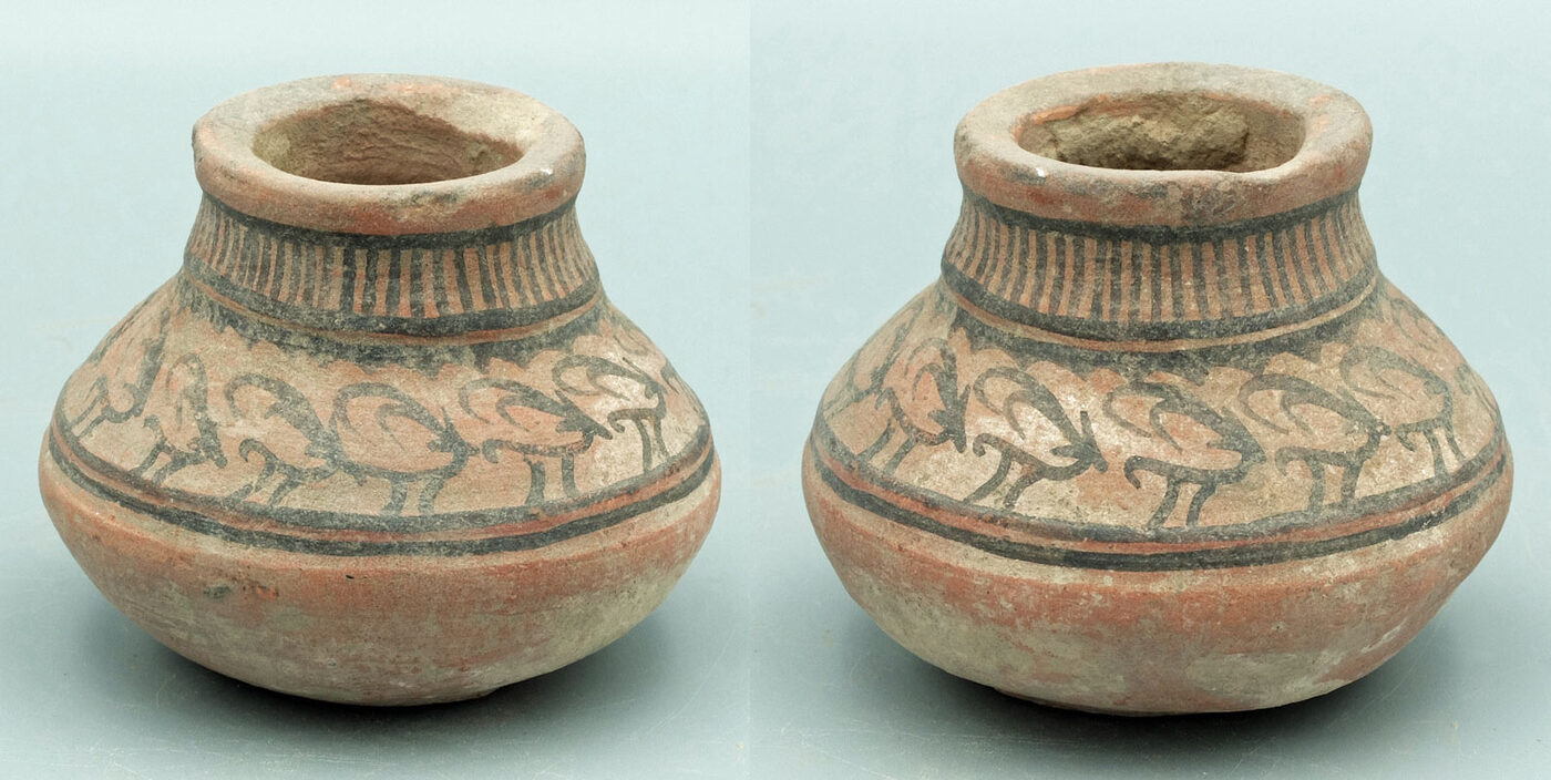 Harappan Painted Jar with Ibex Frieze