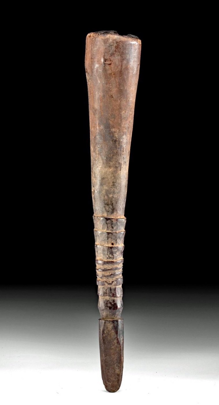 Early 20th C. Polynesian Wood Food Pounder