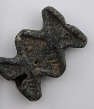 Pierced Bead or Pendant with Floral Design