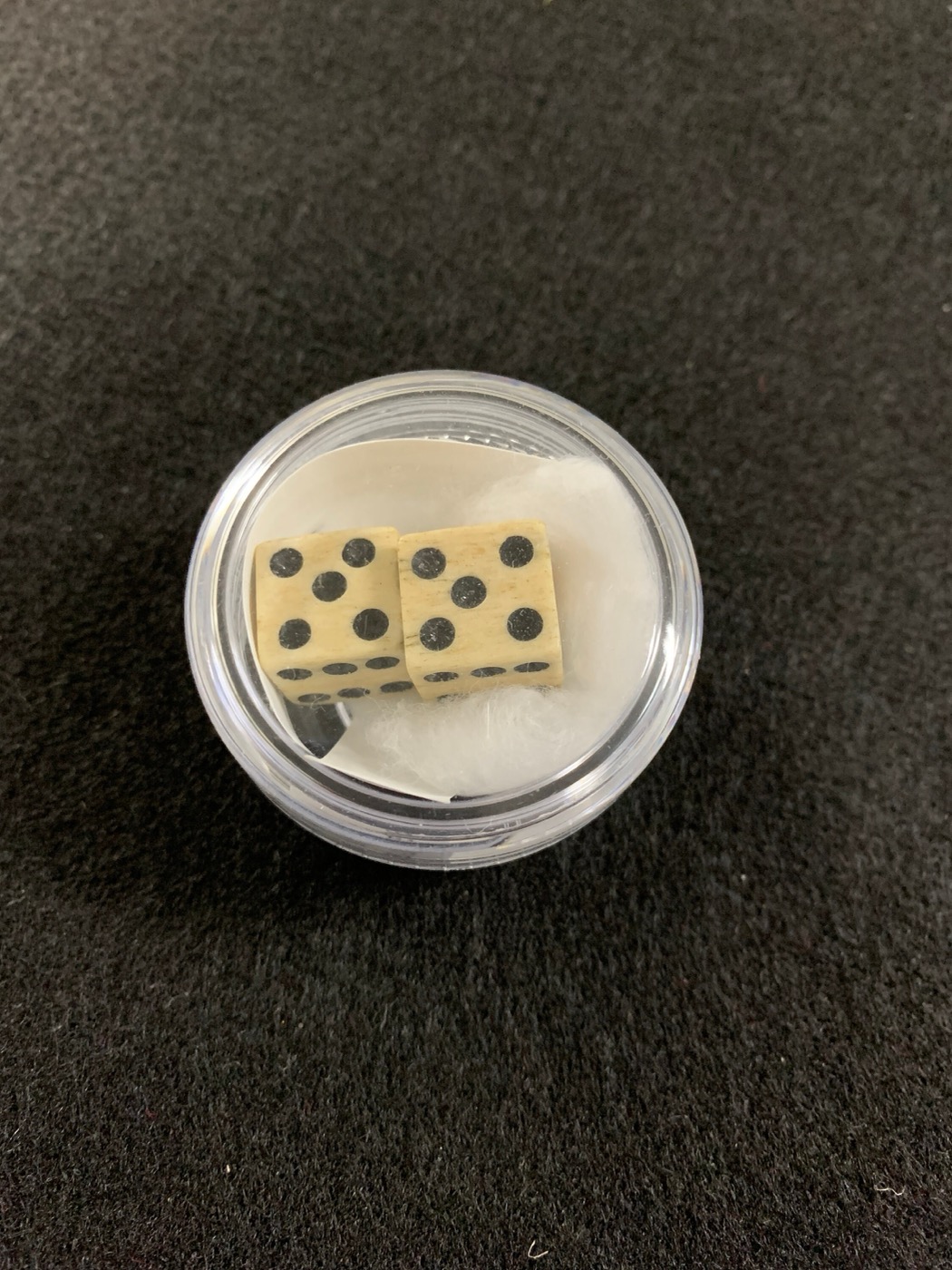 Hand-Carved Bone Dice