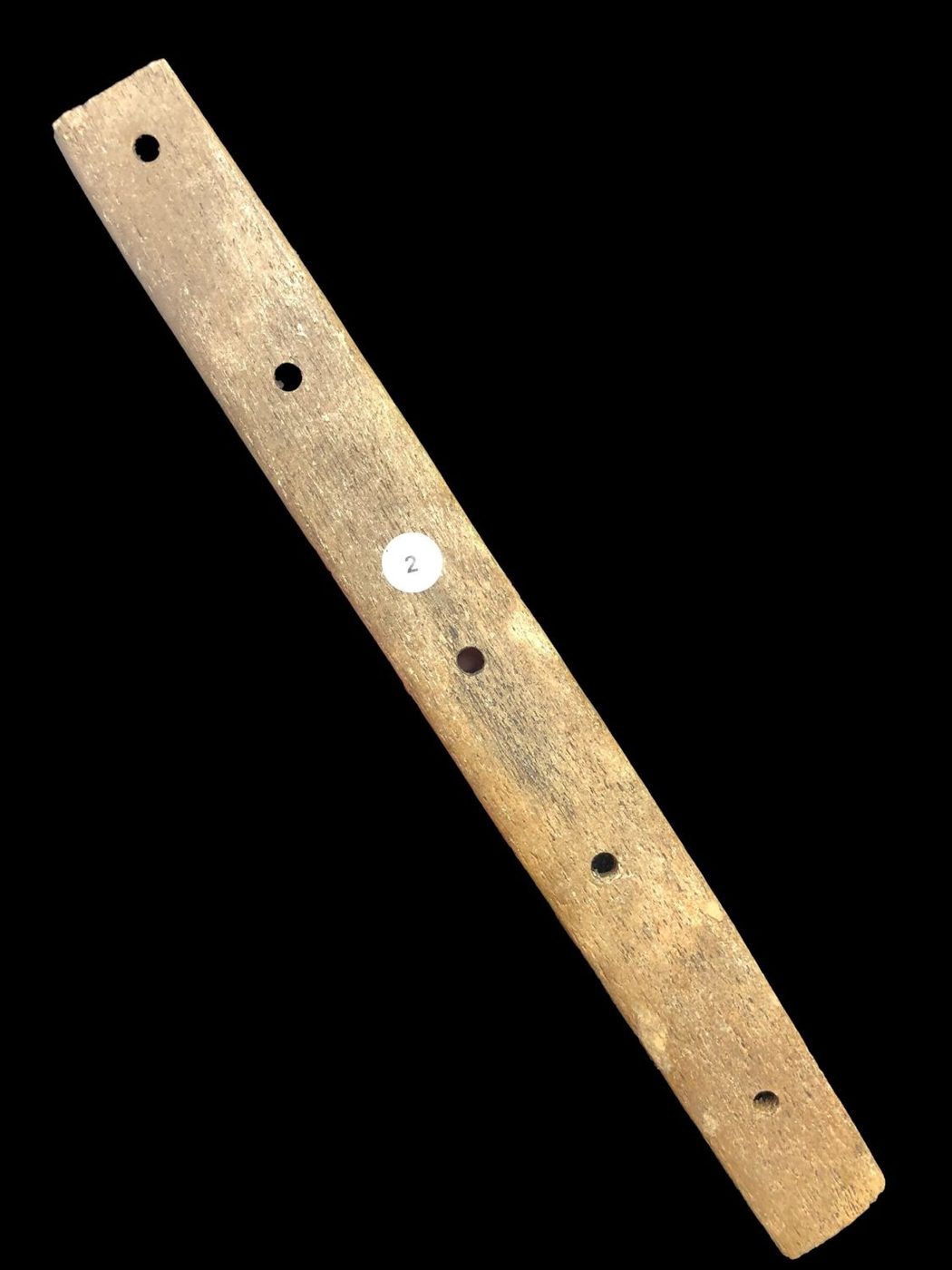 11 7/8" Alaskan Inuit Dog Sled Bracket made of Walrus Bone- St Lawrence Island Alaska