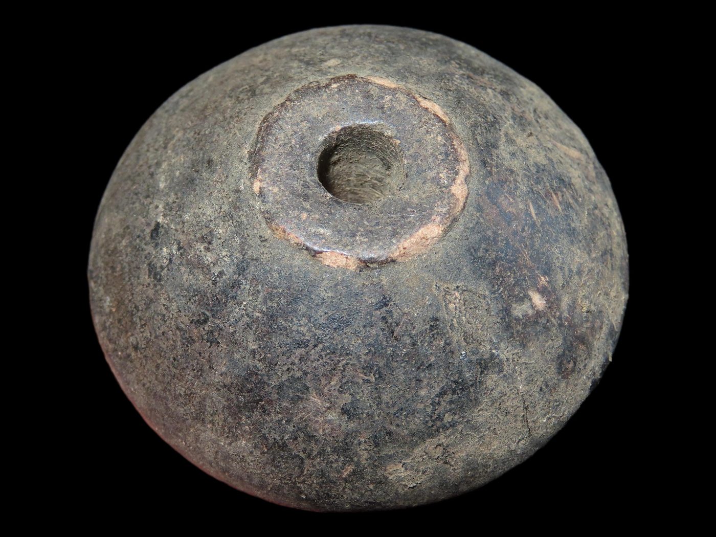 2" Neolithic African Spindle Whorl bead