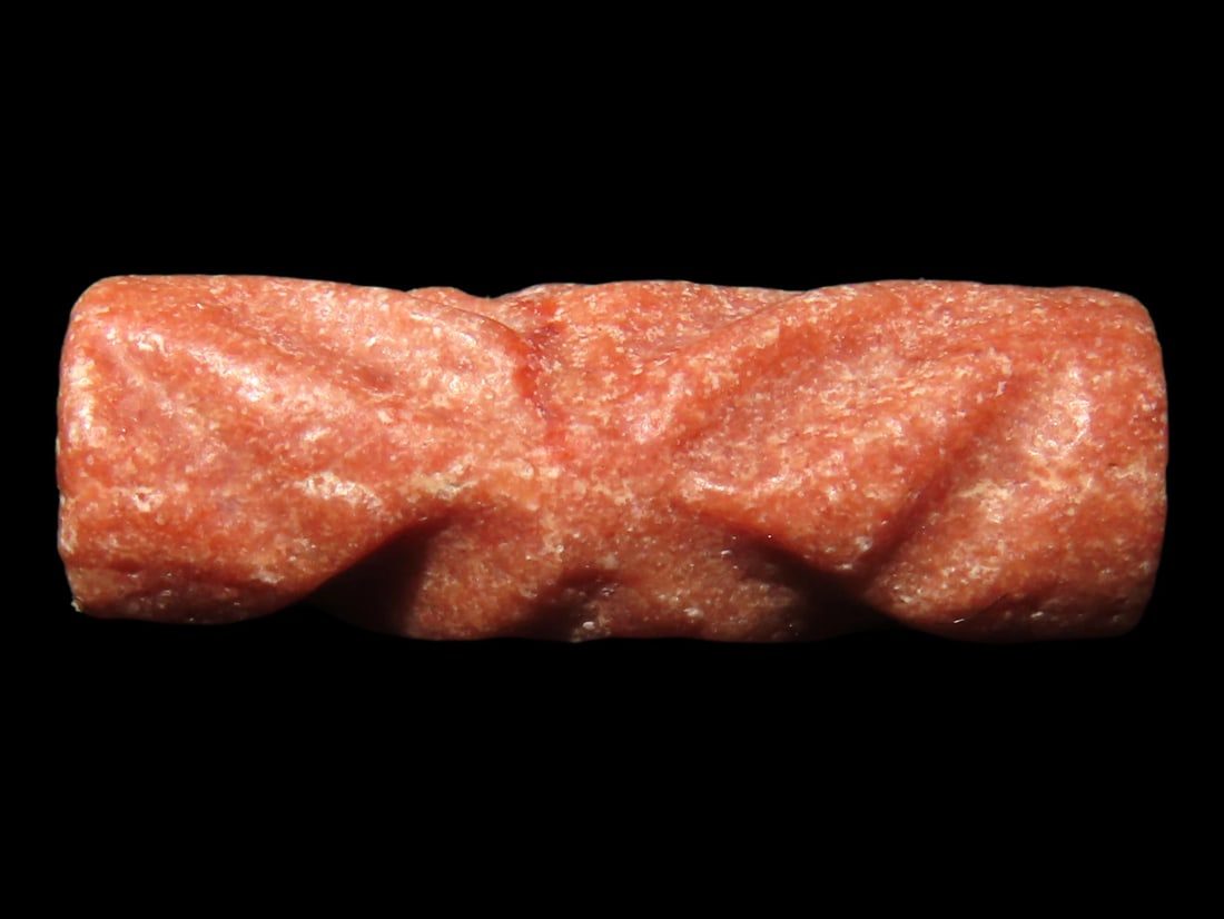 13/16" Engraved Pre Columbian Bead