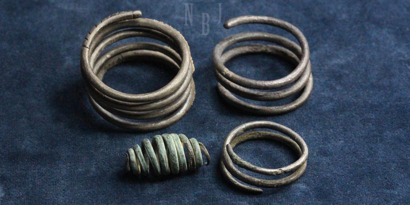 Four Silver Spiral Currency Units